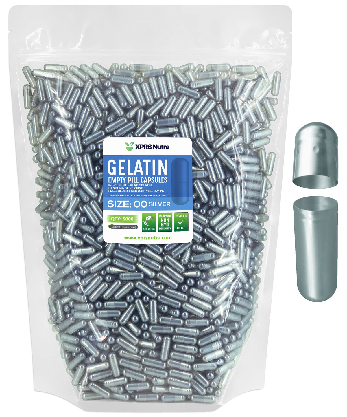 XPRS Nutra Capsules Vides Taille 00 - Vue de face