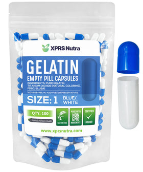 XPRS Nutra Capsules Vides Taille 1 100 Comp. vue avant