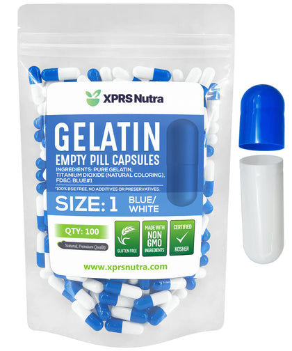 XPRS Nutra Capsules Vides Taille 1 100 Comp. vue avant