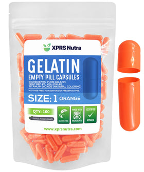 XPRS Nutra Capsules Vides Taille 1 - 100 unités, vue de face