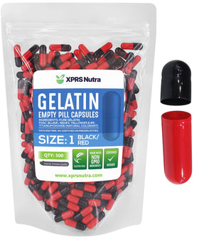 XPRS Nutra Capsules Vides Taille 1 500 Compte vue de face