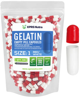 XPRS Nutra Capsules vides Taille 1, 500 unités, vue de face