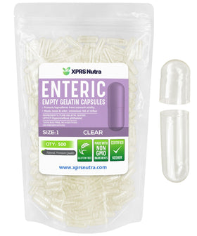 XPRS Nutra Capsules Vides Taille 1 Transparentes vue de face