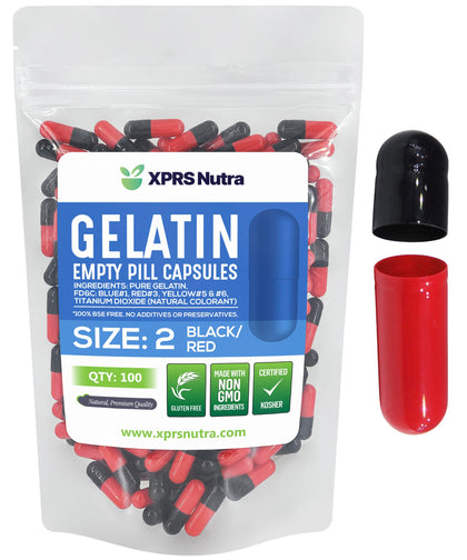XPRS Nutra Capsules Vides Taille 2 100 Comp. vue de face