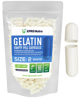XPRS Nutra capsules vides taille 2, vue de face
