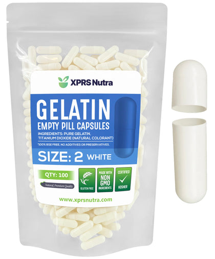 XPRS Nutra capsules vides taille 2, vue de face