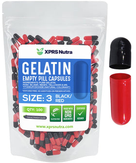 XPRS Nutra Capsules Vides Taille 3 100 Compte vue avant