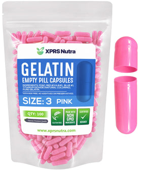 XPRS Nutra Capsules Vides Taille 3 - 100 Gelules Transparentes