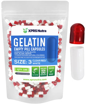 XPRS Nutra Capsules Vides Taille 3 paquet de 100 capsules