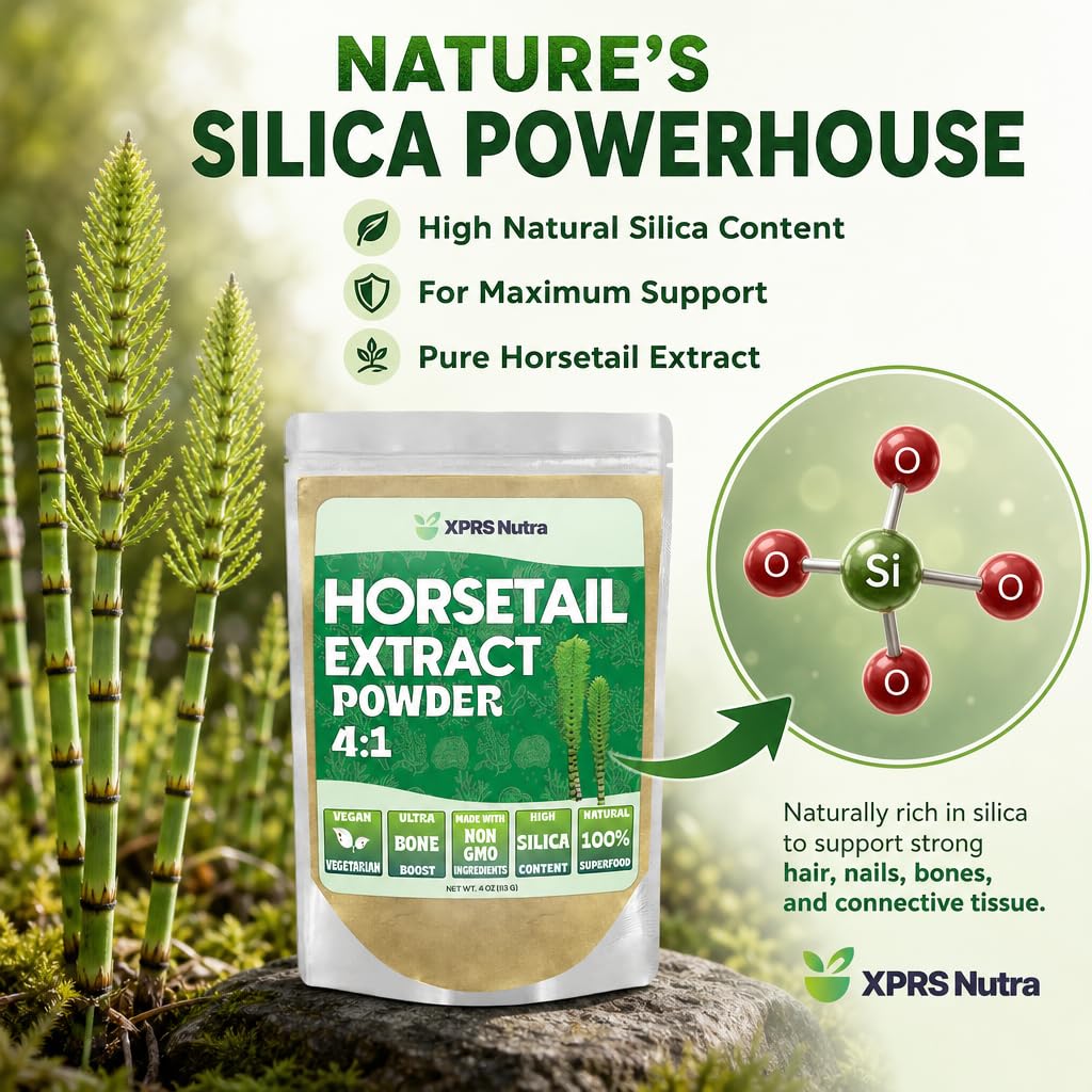 XPRS Nutra Poudre d'Extrait de Prêle 231g contenu