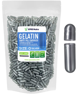 XPRS Nutra taille 0 capsules vides en gélatine, vue de l'emballage