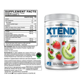 Xtend BCAA Poudre 430g étiquette et ingrédients