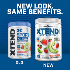 Xtend BCAA Poudre 430g Goût Kiwi Fraise en utilisation sportive