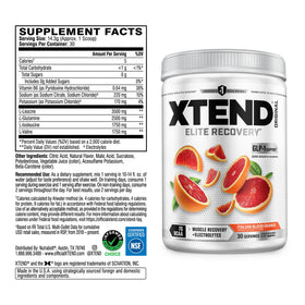 Xtend BCAA Poudre 508g orange sanguine avec cuillère doseuse