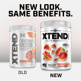Xtend BCAA Poudre 508g orange sanguine étiquette arrière