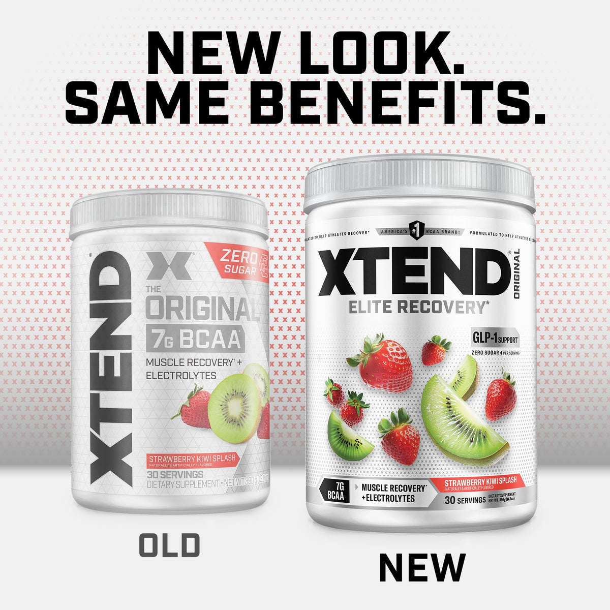 Xtend BCAA Poudre Originale 470g Saveur Fraise Kiwi en action pendant l'entraînement