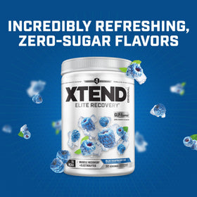 Xtend BCAA Poudre Originale 490g Framboise Bleue et ses ingrédients