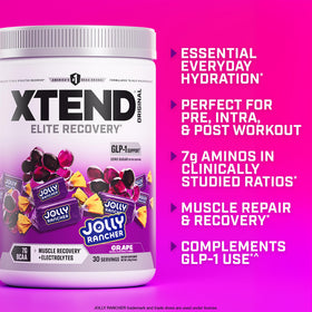 Xtend BCAA Poudre Originale 505g montrant les électrolytes sur l'emballage