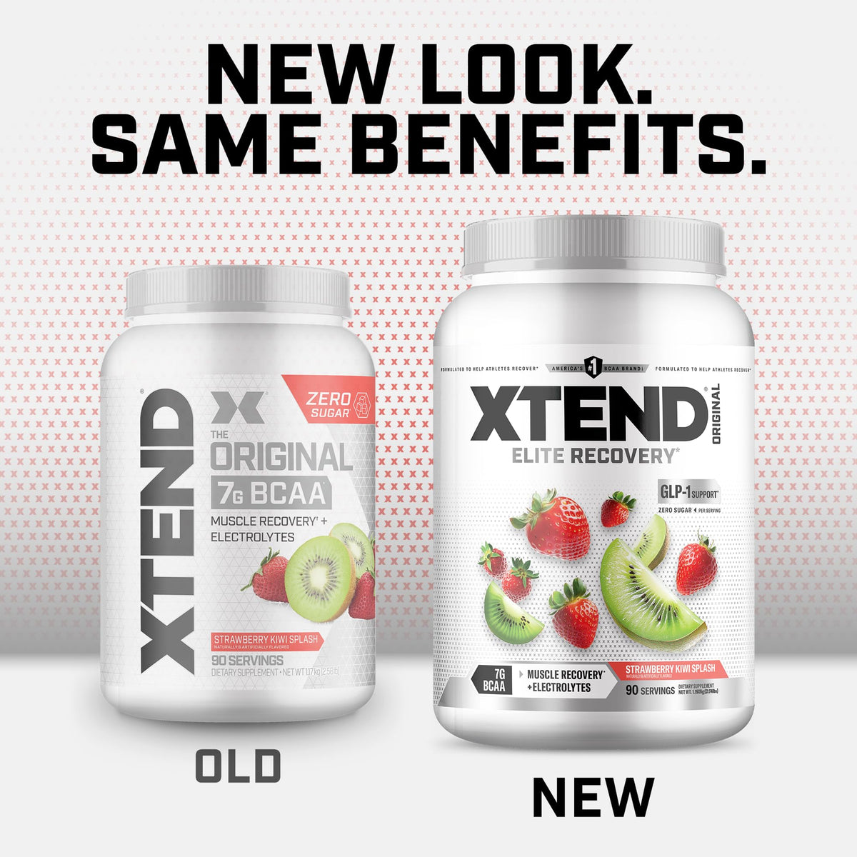 Xtend Poudre BCAA Original 1352g côté avec logo