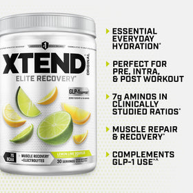 Xtend Poudre BCAA Original Citron Vert 30 Portions avec cuillère de mesure