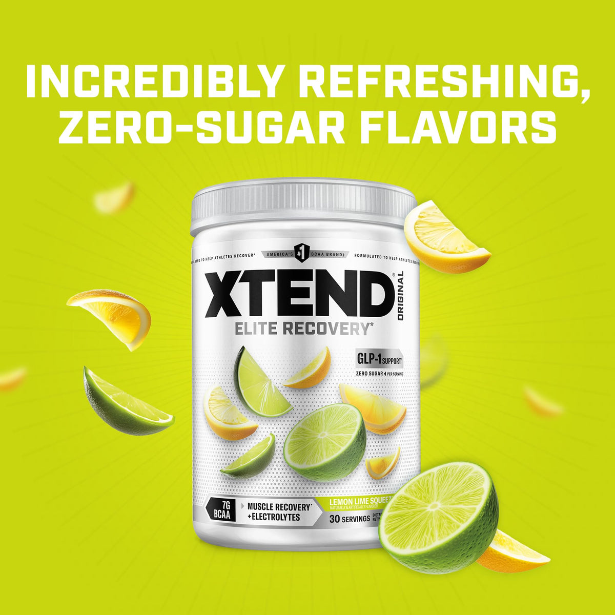 Xtend Poudre BCAA Original Citron Vert 30 Portions en utilisation sportive