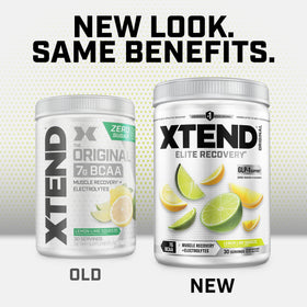 Xtend Poudre BCAA Original Citron Vert 30 Portions mélange dans un verre