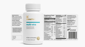 Xtendlife Multi-Xtra Complément Alimentaire ouvert avec capsules