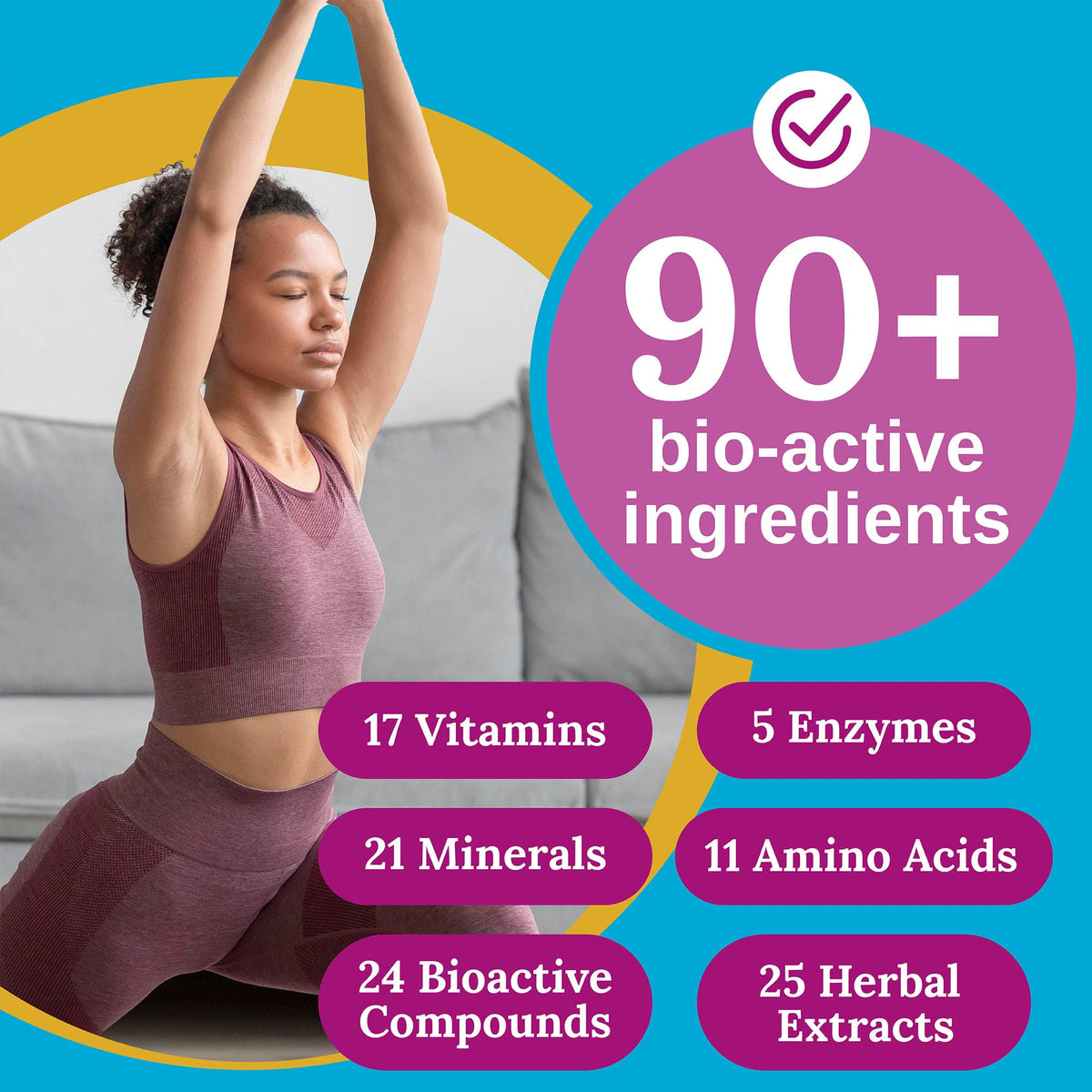 Xtendlife Total Balance Femme Multivitamine 90 Nutriments côté