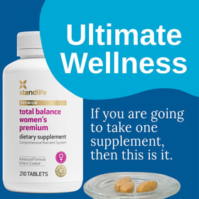 Xtendlife Total Balance Femme Multivitamine 90 Nutriments vue arrière