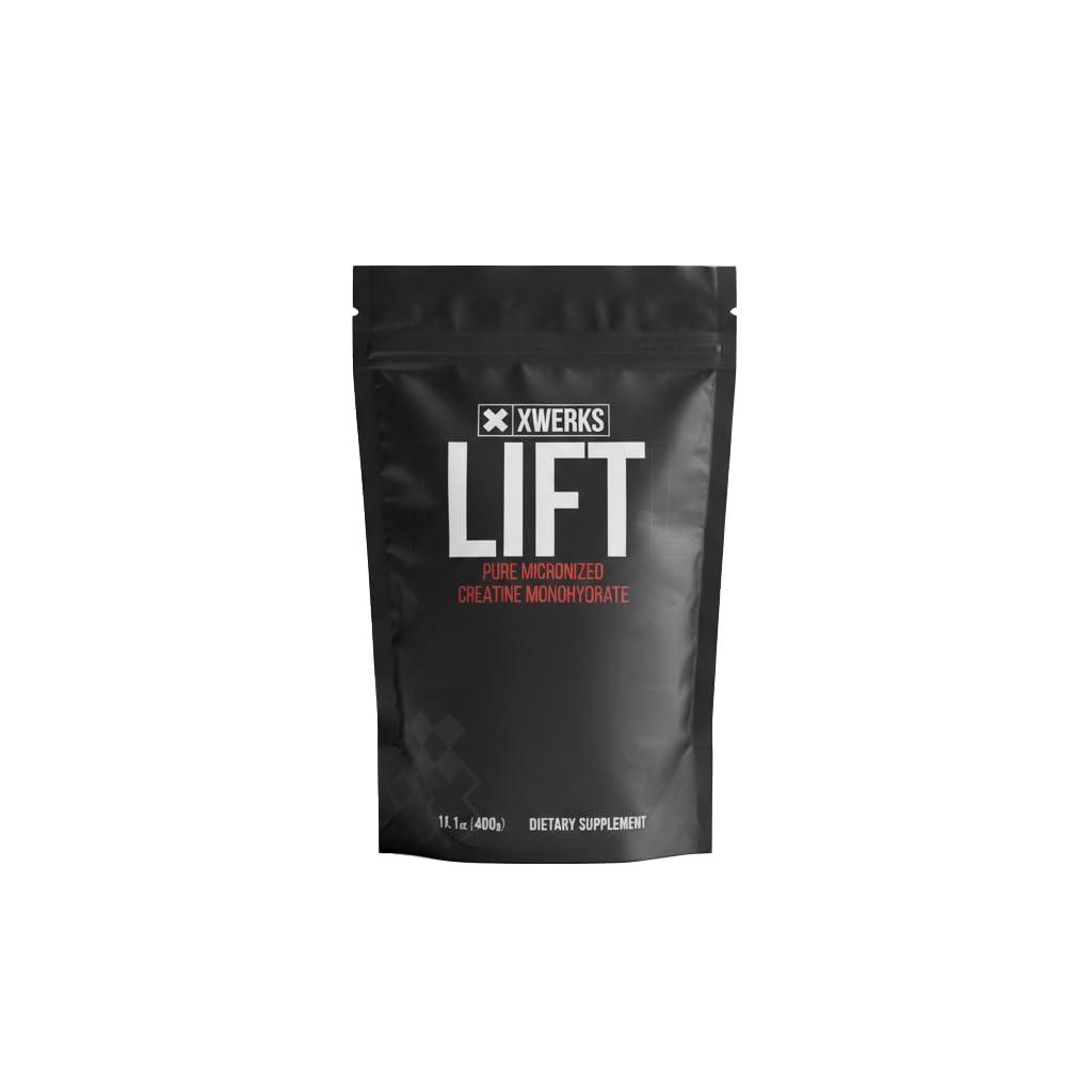 Xwerks Lift créatine monohydrate en poudre neutre, vue de face