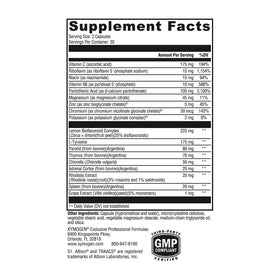 XYMOGEN Adrenal Manager 60 capsules vue de côté