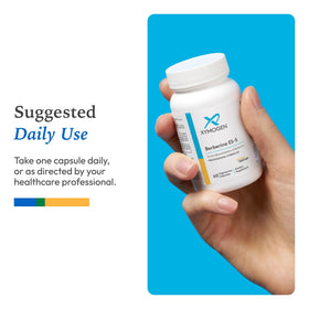 XYMOGEN Berberine ES-5 200 mg Dihydroberberine - présentation du produit sur une table