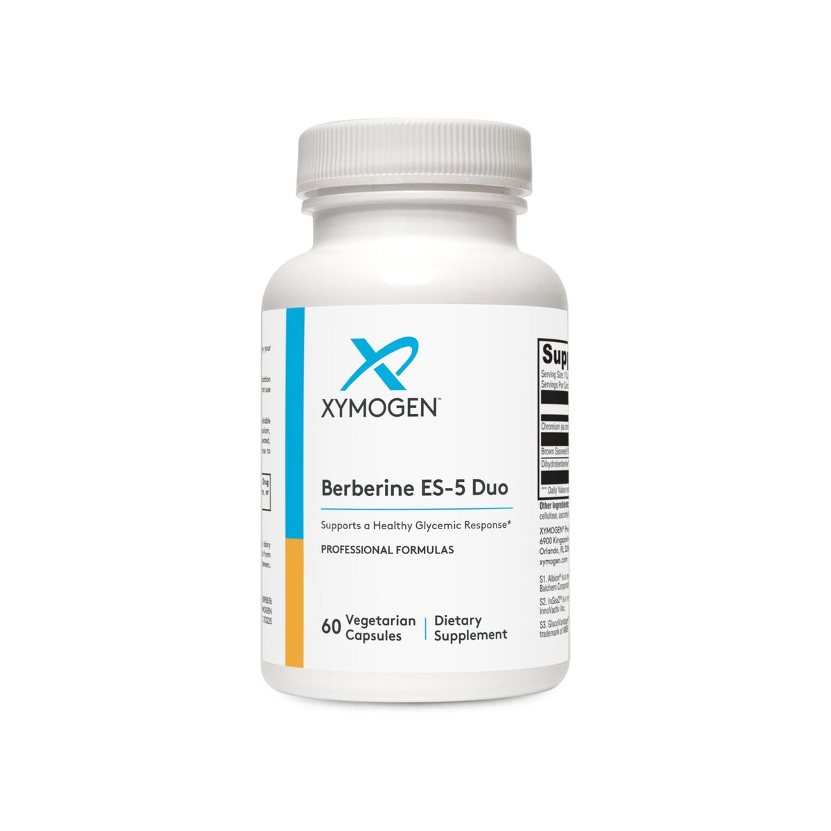 XYMOGEN Berberine ES-5 60 Capsules - vue avant de l'emballage