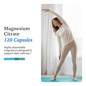 XYMOGEN Citrate de Magnésium 120 Capsules - emballage
