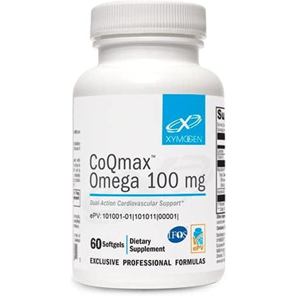 XYMOGEN CoQmax Omega 100 mg gélules softgel vue de face