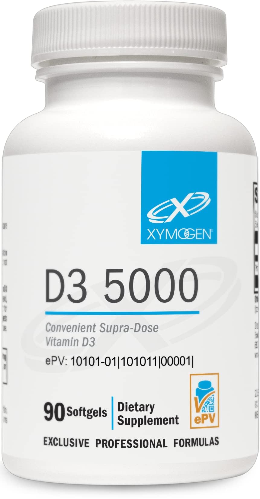 XYMOGEN D3 5000 90 gélules molles vue avant