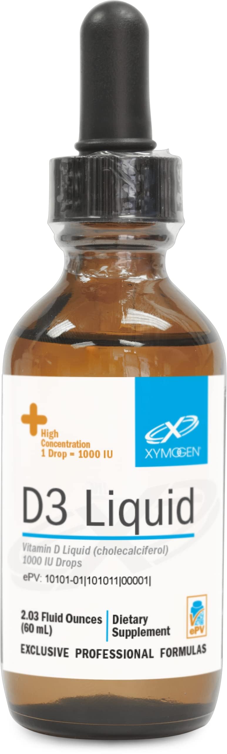 XYMOGEN D3 Liquide 1000 UI bouteille vue avant