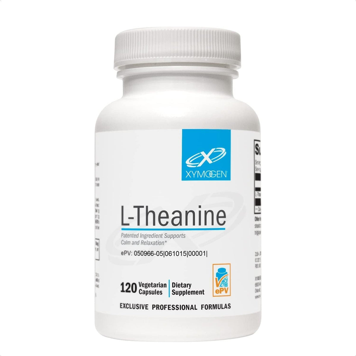XYMOGEN L-Theanine 120 capsules vue de face