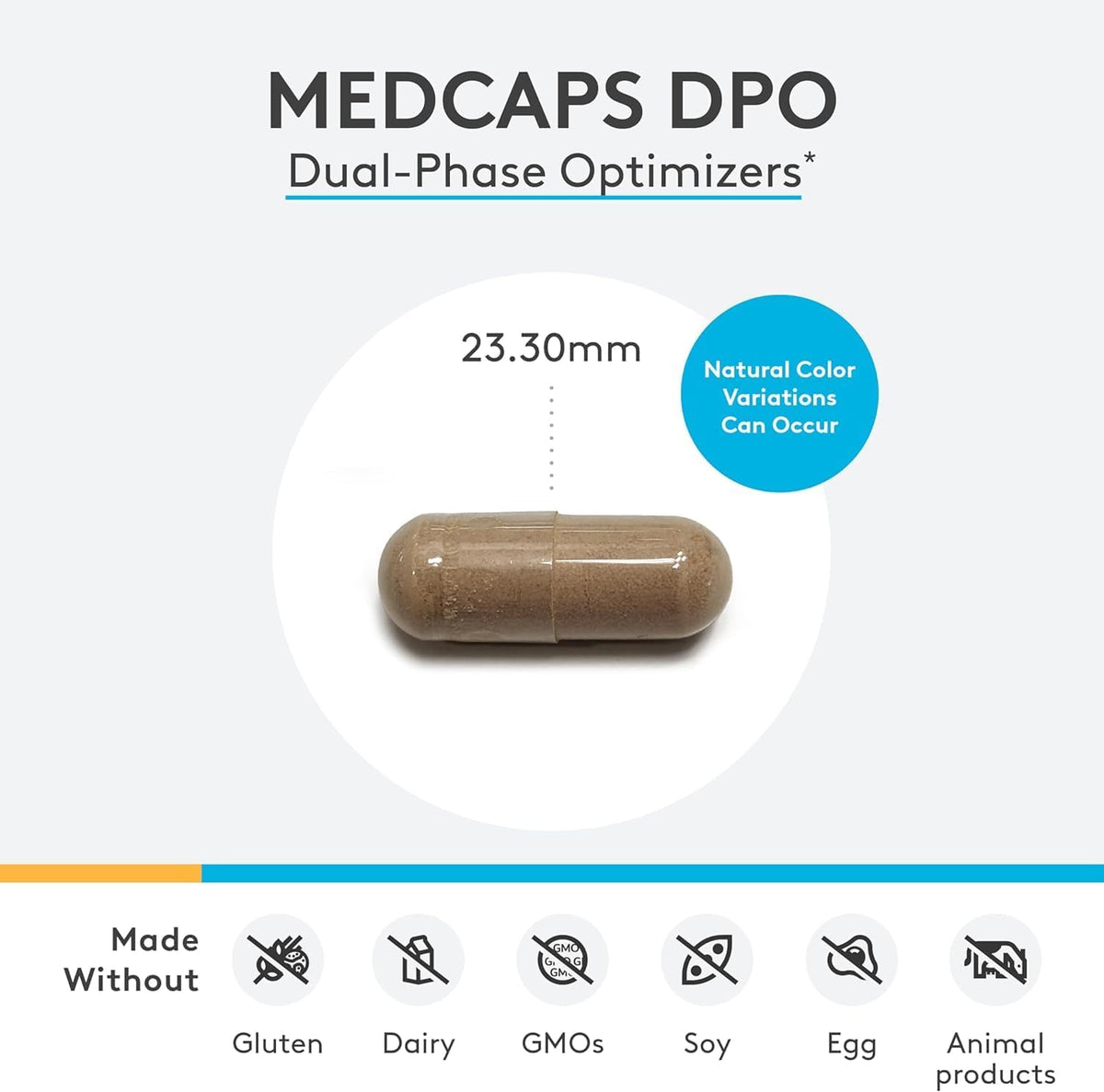 XYMOGEN MedCaps DPO, capsules sur une surface