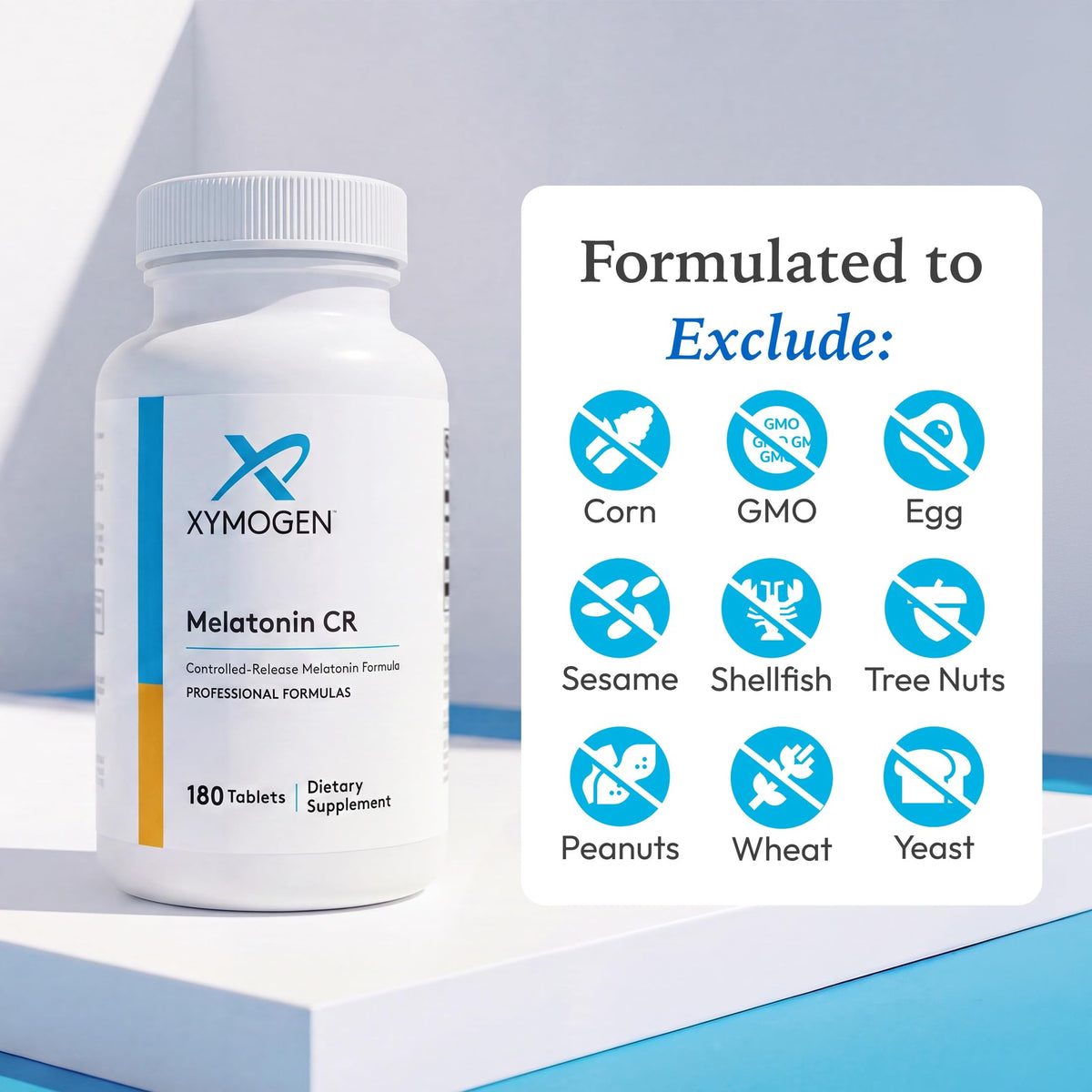 XYMOGEN Melatonin CR avec d'autres compléments alimentaires