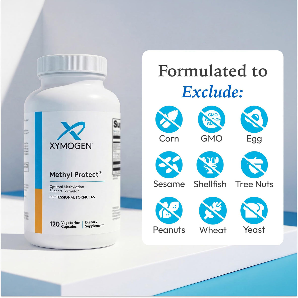 XYMOGEN Methyl Protect avec d'autres compléments alimentaires