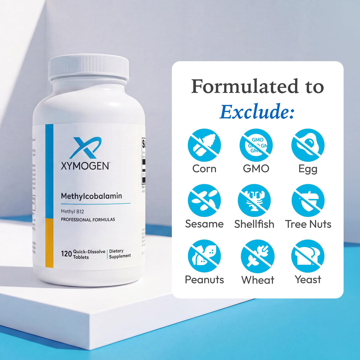 XYMOGEN Methylcobalamin 5 mg comprimés en gros plan