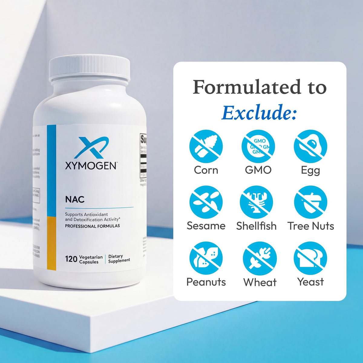 XYMOGEN NAC 1200 mg capsules ouvertes
