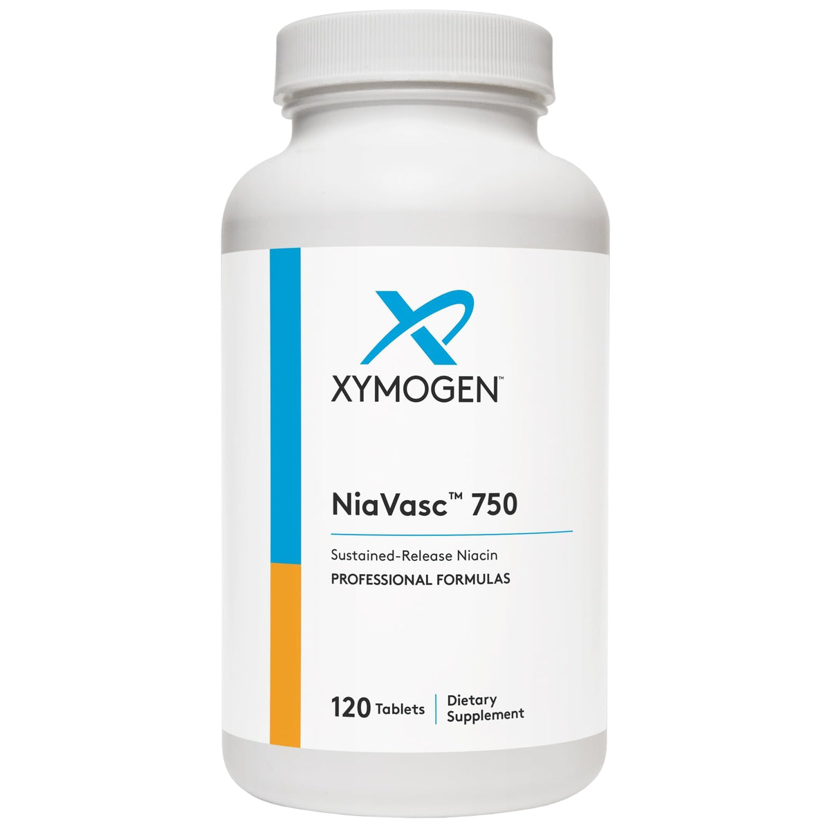 XYMOGEN NiaVasc 120 Capsules vue avant avec étiquette