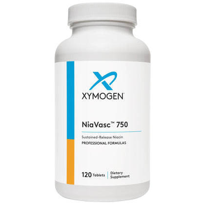 XYMOGEN NiaVasc 120 Capsules vue avant avec étiquette