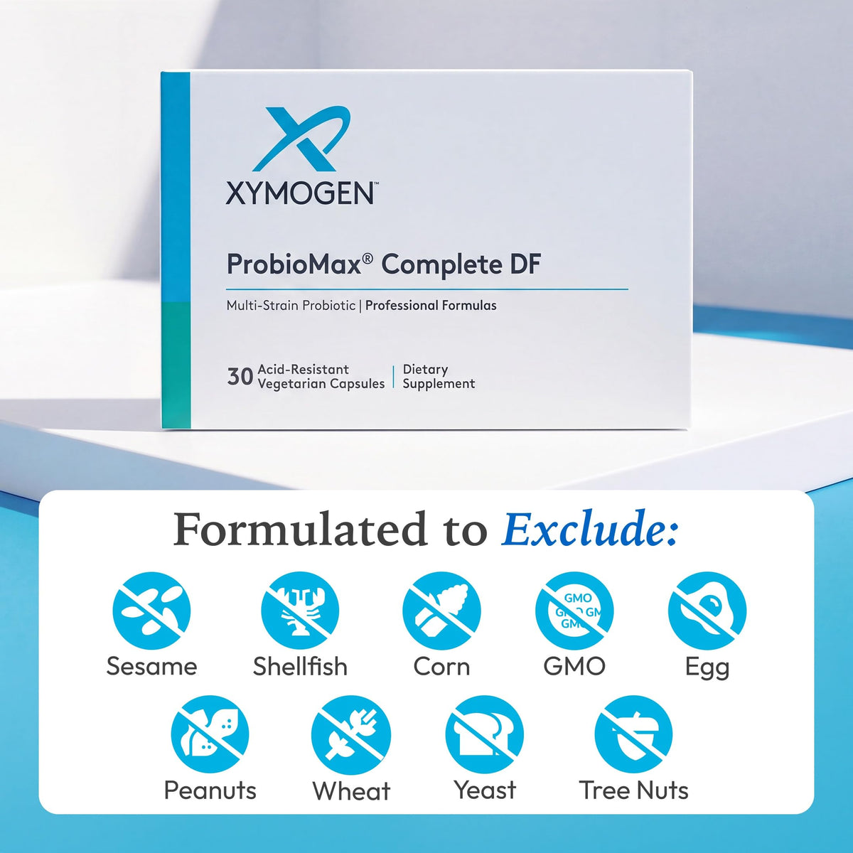 XYMOGEN ProbioMax Complete 45B, capsules ouvertes