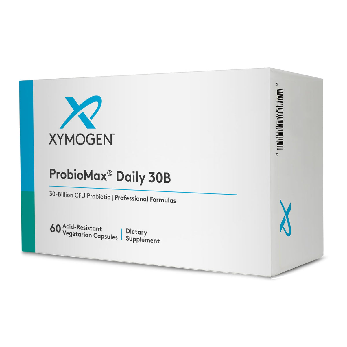 XYMOGEN ProbioMax Daily 30B boîte de 60 capsules vue de face