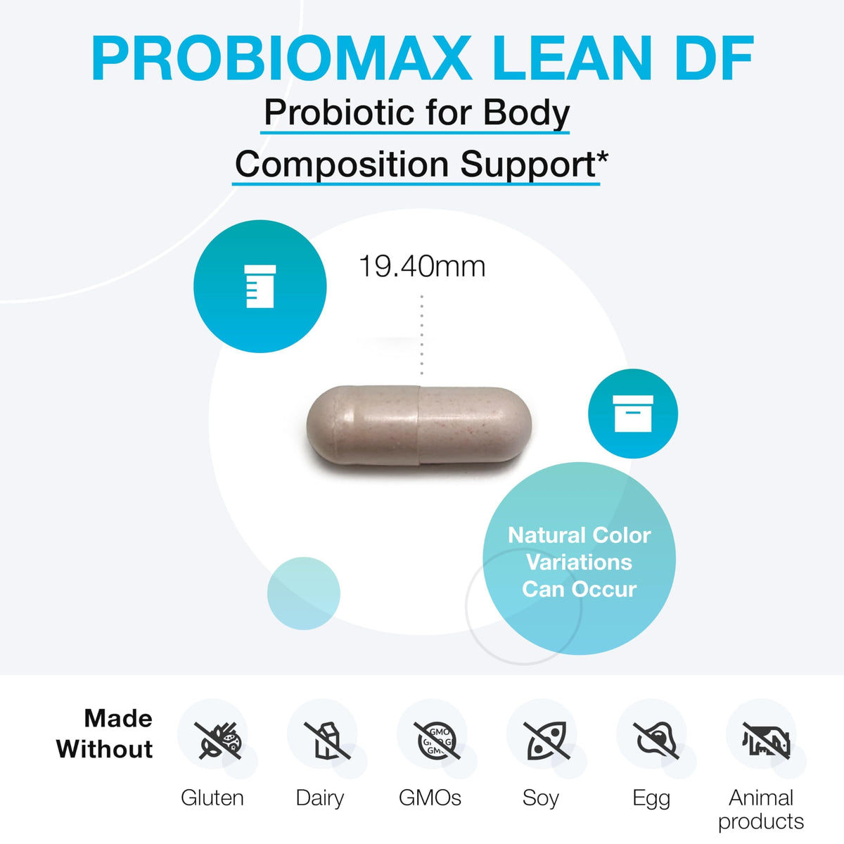 XYMOGEN ProbioMax Lean sur fond neutre
