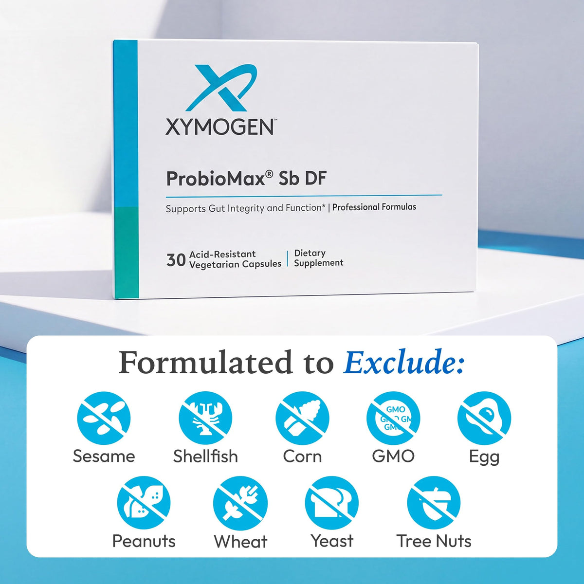 XYMOGEN ProbioMax Sb 35B avec des ingrédients clés