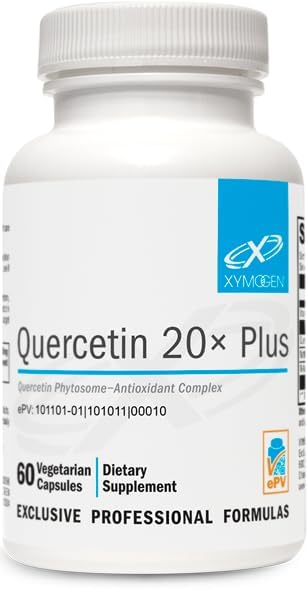 XYMOGEN Quercetin 20× Plus 60 capsules - vue avant